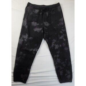 VANS Tri Dye Sweatpants Men's Large Relaxed Fit Sweats Joggers Black Tie Dye
